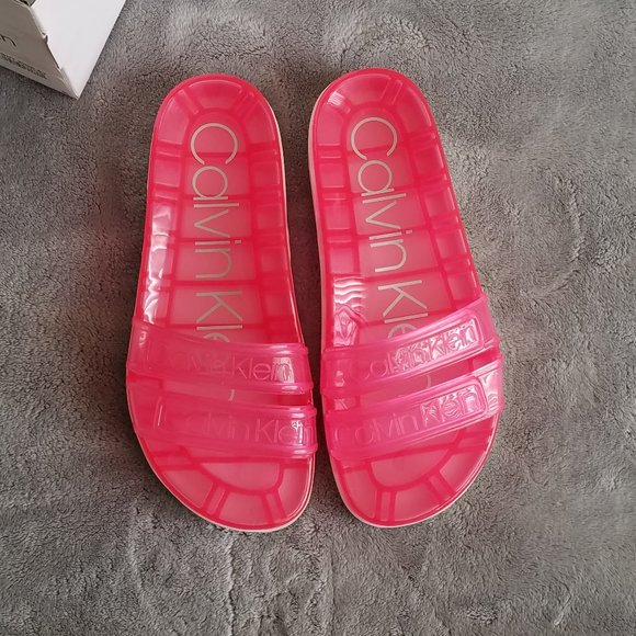 Tobi Logo-Embossed Platform Sandal by CALVIN KLEIN - Picture 6 of 11